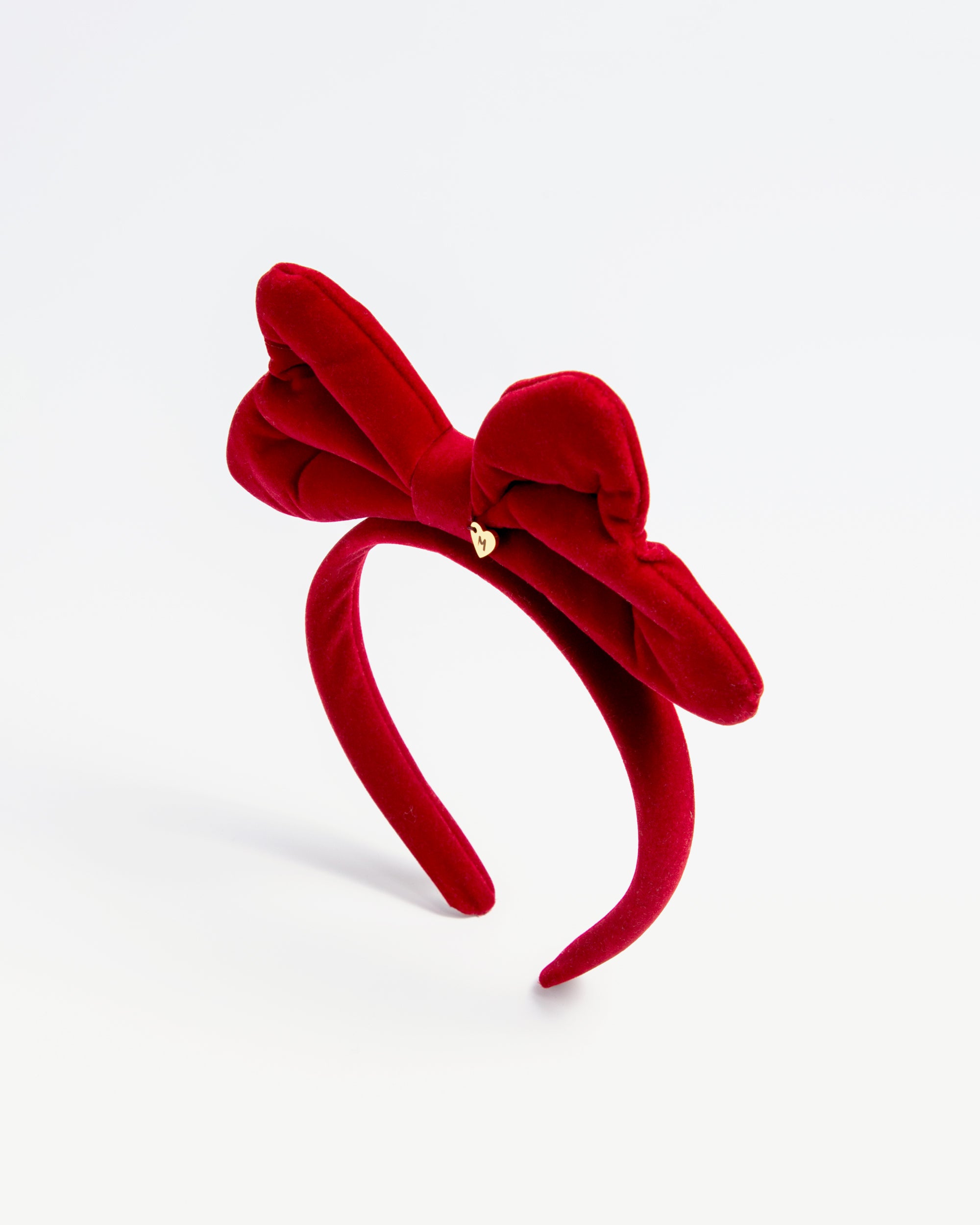 Big Red Velvet Bow Headband for Kids