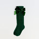 Velvet Bow Socks