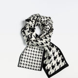 Houndstooth Chic Neck Scarf