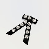 Velvet Floral Diamond Clip