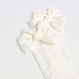 Chantilly Bow Knee Highs